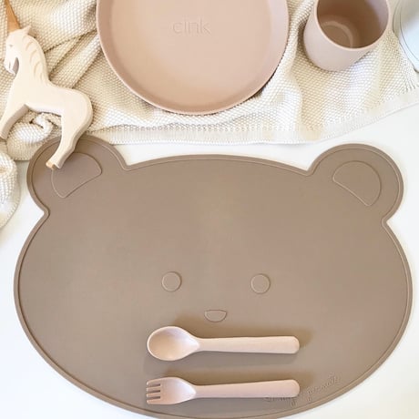 シリコンお食事マット(ベア）