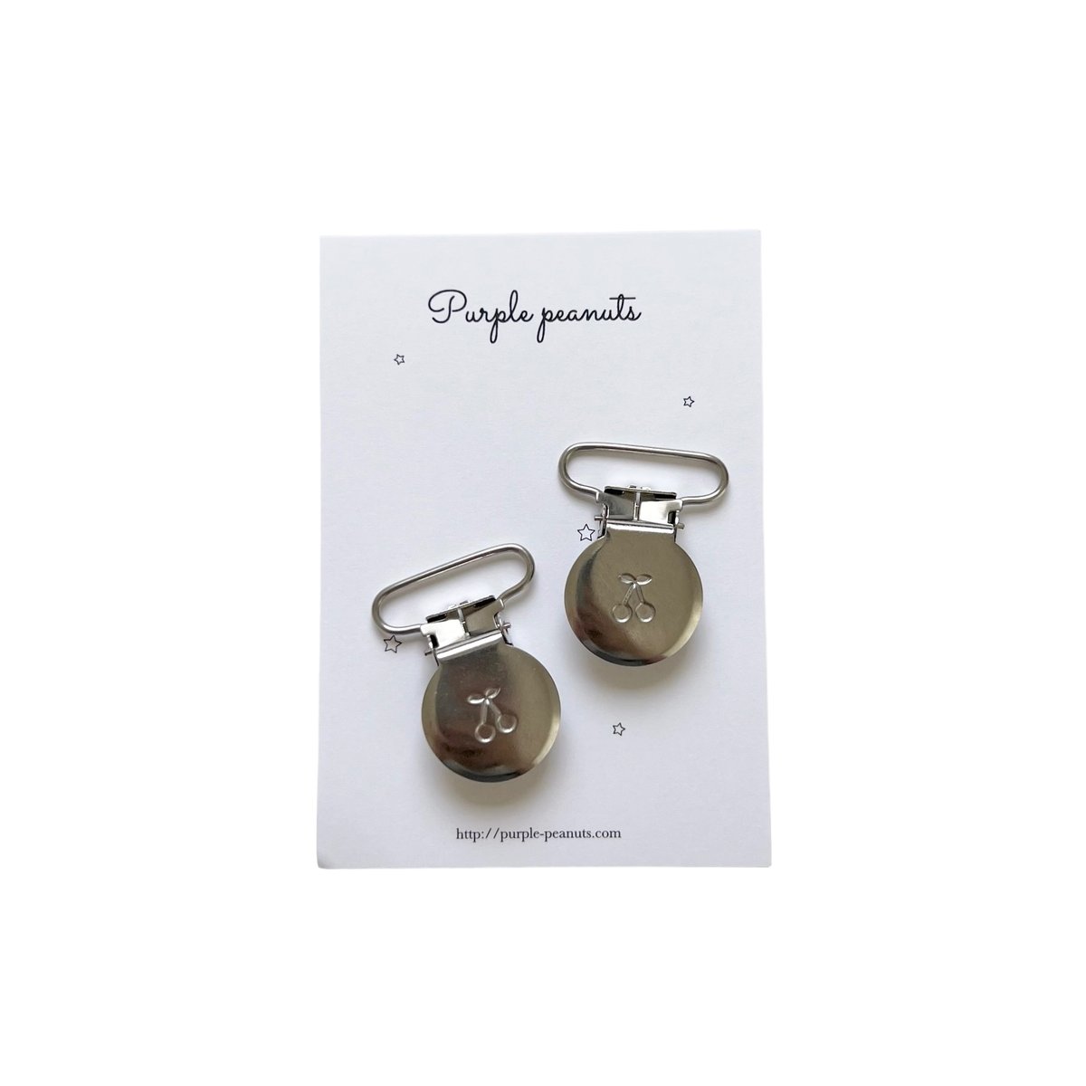 シルバークリップ(2個セット) | Purple peanuts