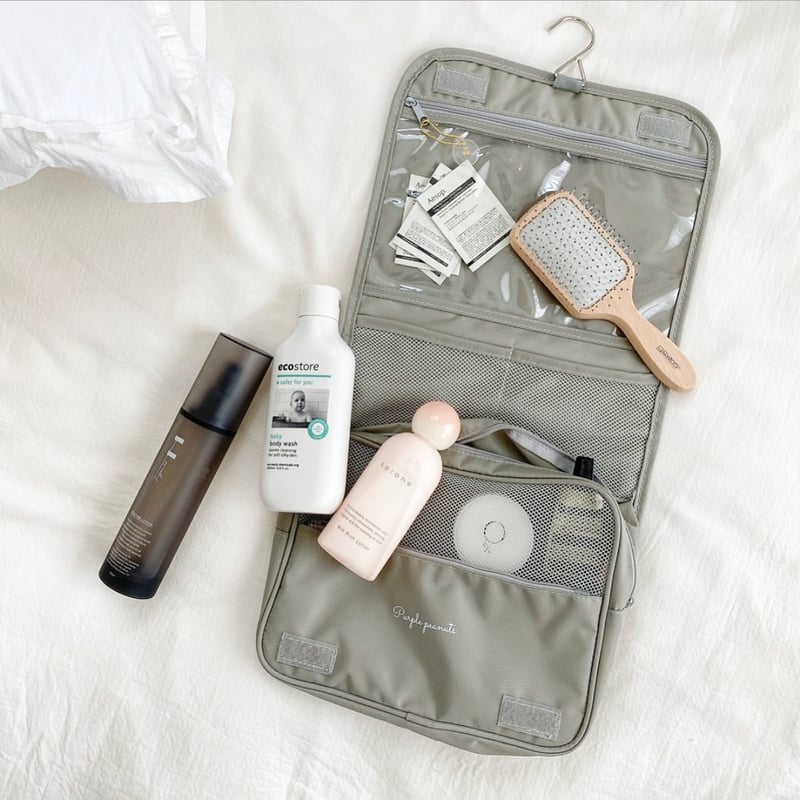 organizer pouch (light gray/ light beige) | Pur