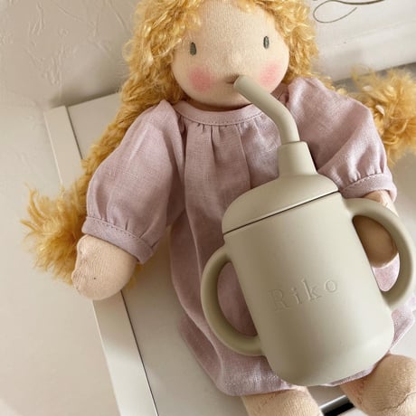 Silicone straw mug(名入れ対応ストローマグ)