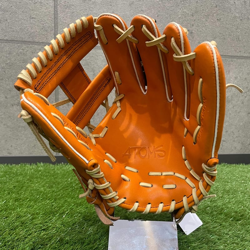 限定モデル】アトムズ 軟式内野手用026型 オレンジ×キャメル
