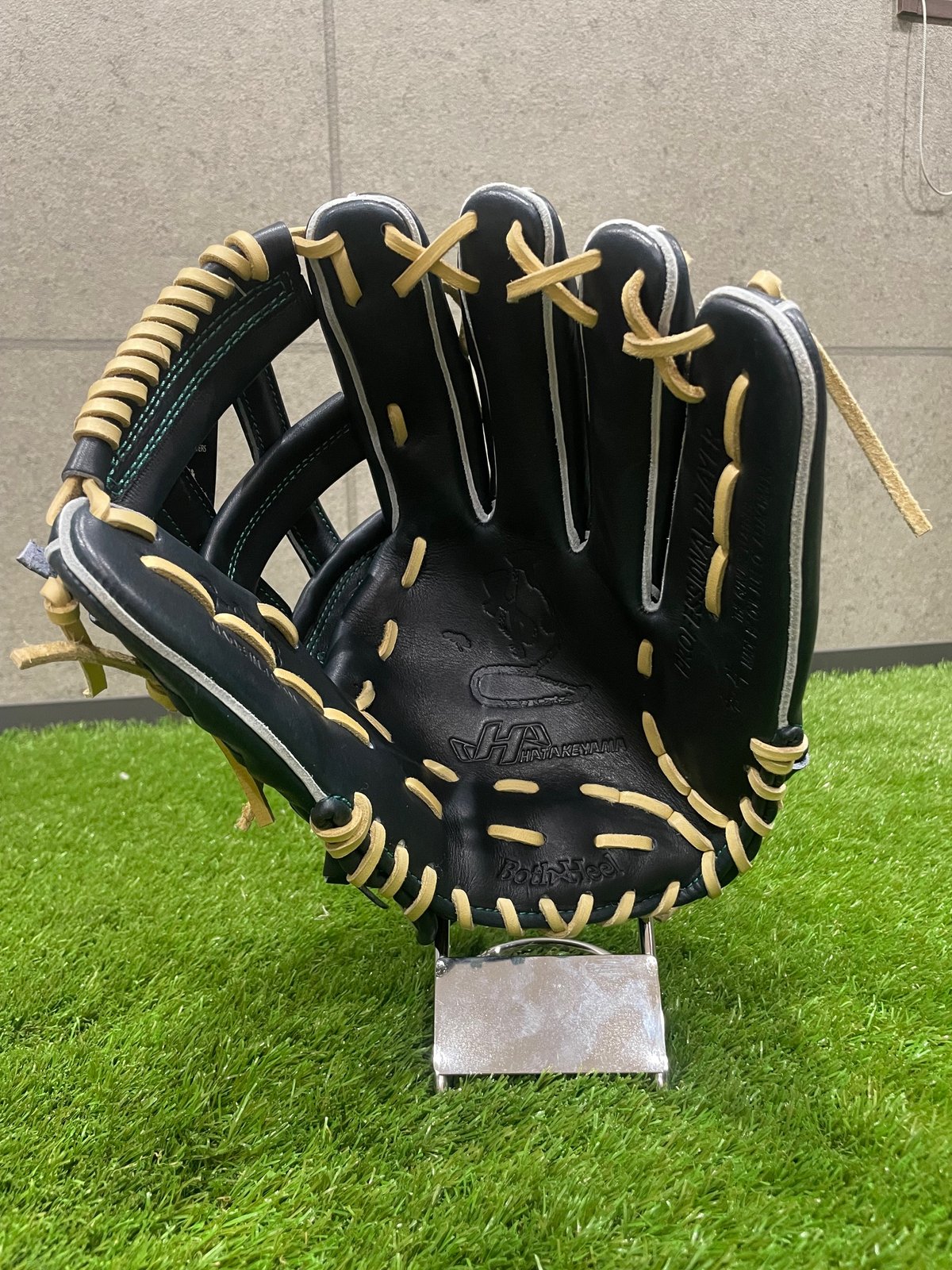 ハタケヤマ 硬式外野手用グローブ G-97IB Iブラック×キャメル