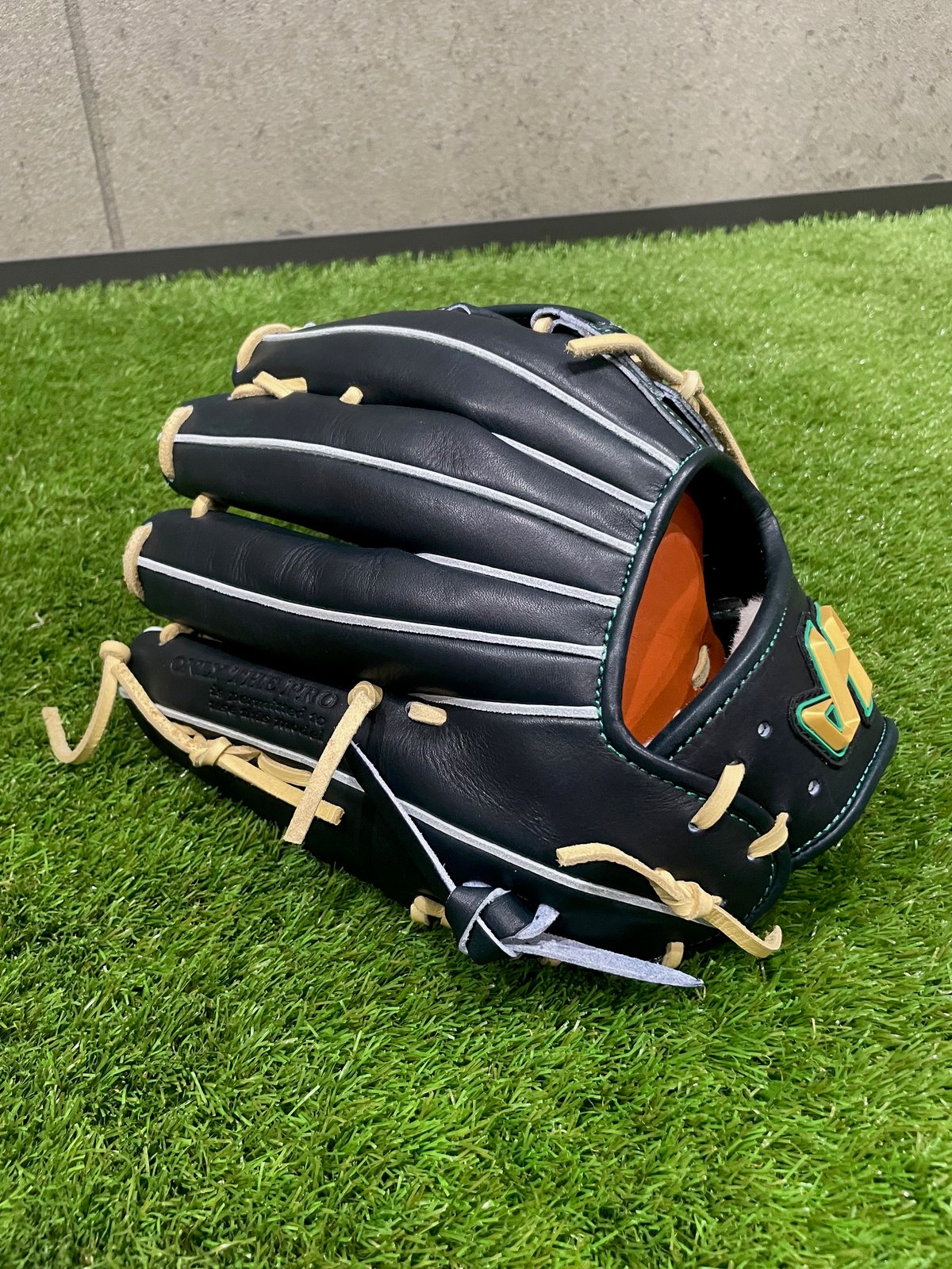 ハタケヤマ 硬式外野手用グローブ G-97IB Iブラック×キャメル