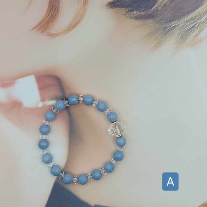 エンジェライトのブレスレット | Wakka gems+y.handmade