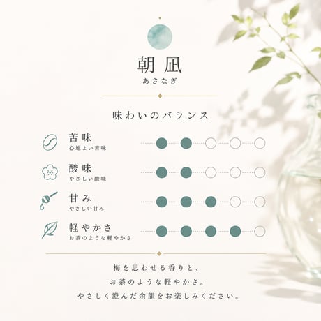 朝凪｜お茶のように軽やかなドリップコーヒー 5個入