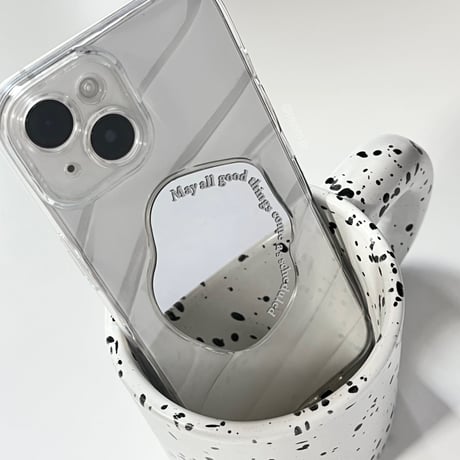 Clear wave mirror iPhone case