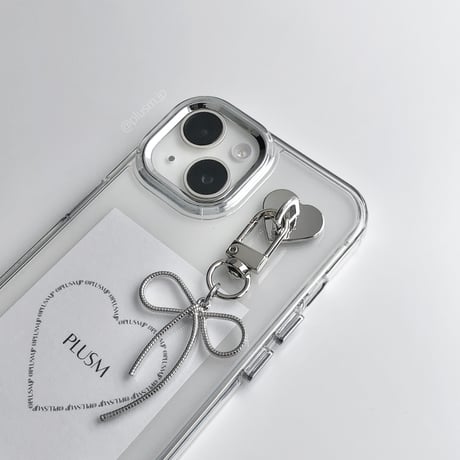 Silver ribbon iPhone case