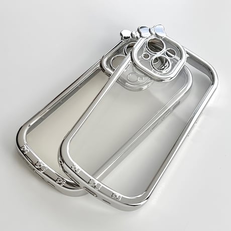 Silver bowknot iPhone case