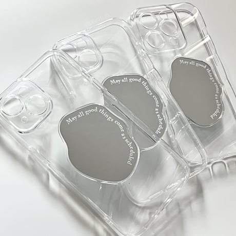 Clear wave mirror iPhone case