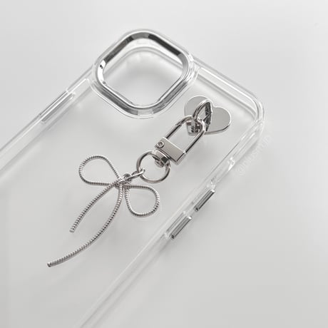 Silver ribbon iPhone case