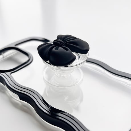 Mini black ribbon grip