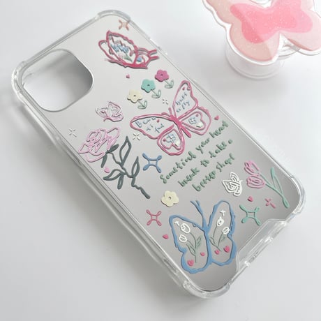 Butterfly mirror iPhone case