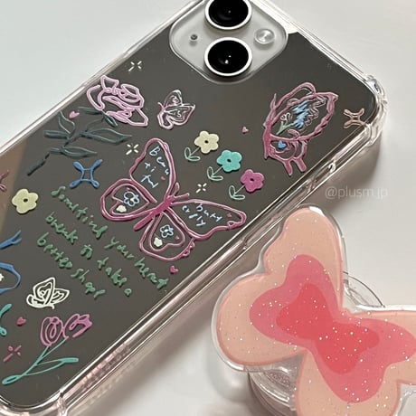 Butterfly mirror iPhone case