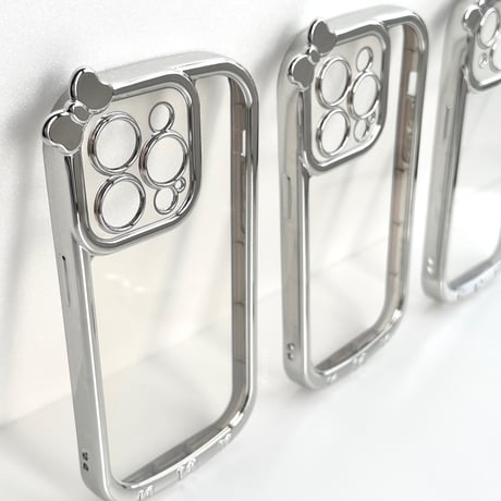 Silver bowknot iPhone case