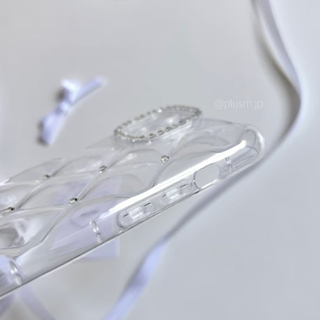 Clear quilting iPhone case