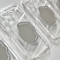 Clear wave mirror iPhone case