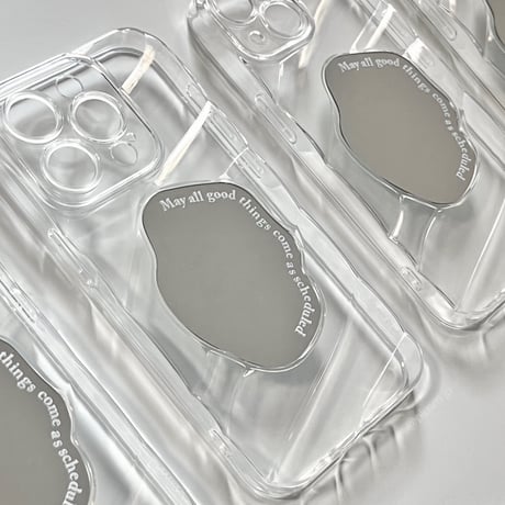 Clear wave mirror iPhone case