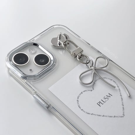 Silver ribbon iPhone case