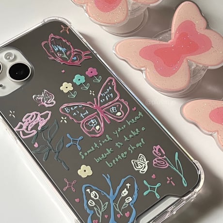 Butterfly mirror iPhone case