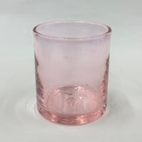 耐熱琉球ガラス　限定カラー「春風ピンク」ロックグラス
