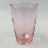 ピンク ロックグラス 宙吹き ももいろ コップ 直径約6.8㎝ 高さ約8㎝