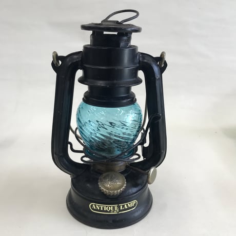 耐熱琉球ガラス　ミニ　ランタングローブ (波模様）