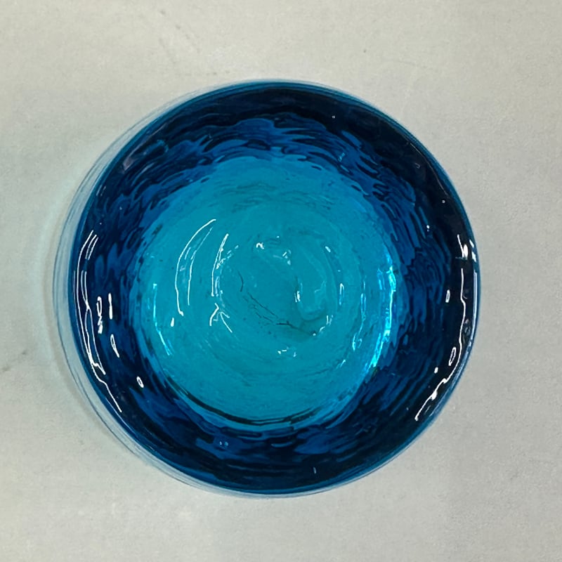 耐熱琉球ガラス グラス中 (波模様） | 耐熱琉球ガラス工房 燈人