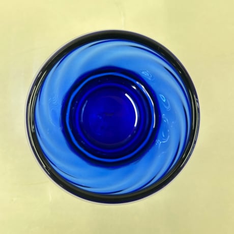 耐熱琉球ガラス　ランタングローブ型ビアタンブラー （波模様）