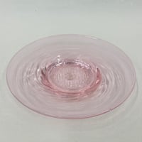 耐熱琉球ガラス　限定カラー「春風ピンク」中皿