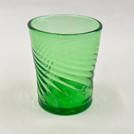 耐熱琉球ガラス　反りグラス（波模様）