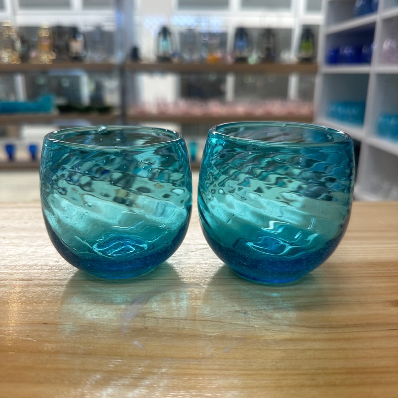 沖縄 琉球ガラス 吹きガラス 水差し ガラスピッチャー 沖縄 琉球