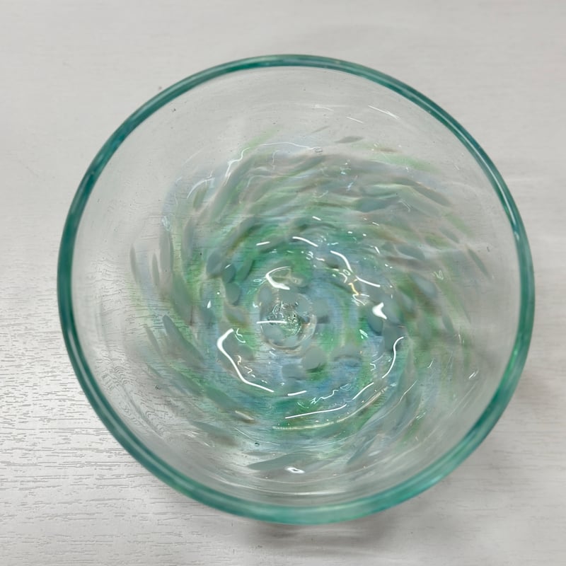 非耐熱）琉球ガラス アサイーボウル グリーン | 耐熱琉球ガラス