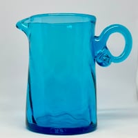 耐熱琉球ガラス　水差し 波模様