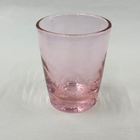 耐熱琉球ガラス　限定色　春風ピンク　グラス小