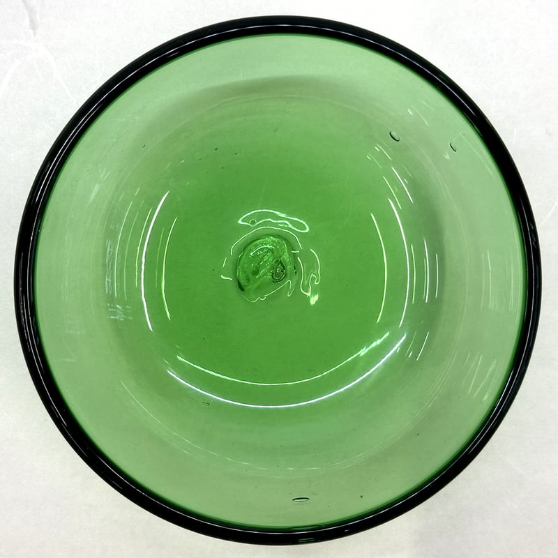 ガラス製小鉢 2枚　緑 耐熱琉球ガラス 中鉢 | 耐熱琉球ガラス工房 燈人-TOMOSHIBITO-