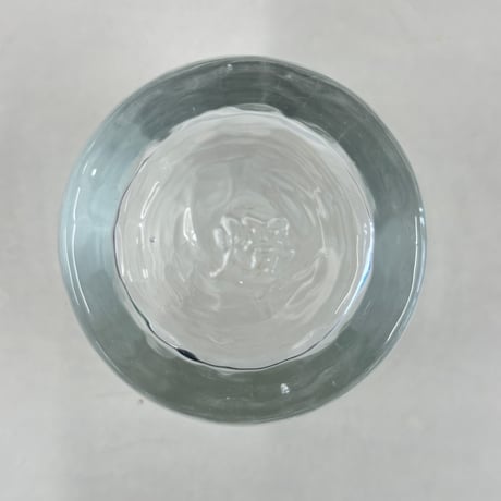 耐熱琉球ガラス　反りグラス（波模様）