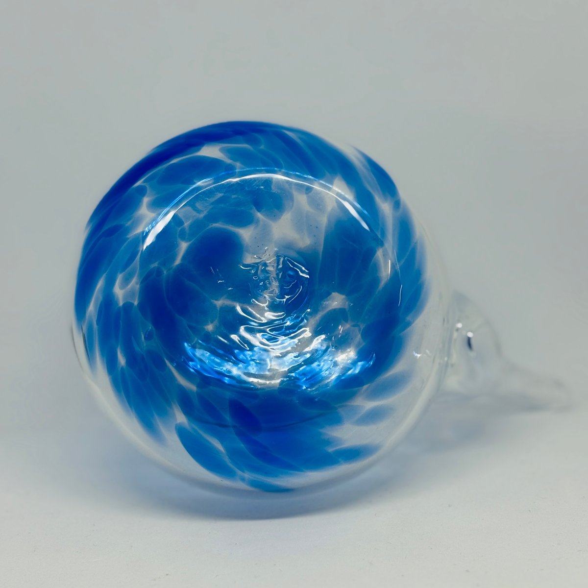非耐熱）琉球ガラス カラカラとお猪口（1客）セット（青：D） | 耐熱