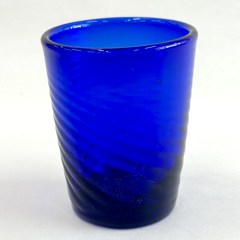 耐熱琉球ガラス グラス小 (波模様） | 耐熱琉球ガラス工房 燈人