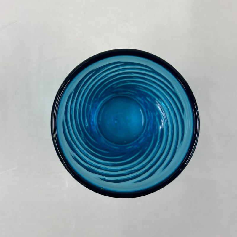 耐熱琉球ガラス グラス大(波模様） | 耐熱琉球ガラス工房 燈人