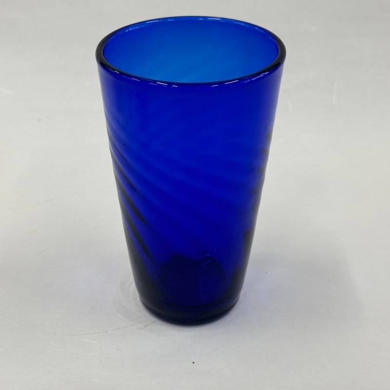 耐熱琉球ガラス グラス大(波模様） | 耐熱琉球ガラス工房 燈人