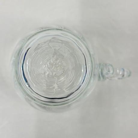 耐熱琉球ガラス　ランタングローブ型ビアマグ （波模様）