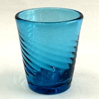 耐熱琉球ガラス　グラス小 (波模様）