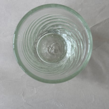 耐熱琉球ガラス　グラス小 (波模様）蓄光入り
