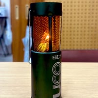 （非耐熱）ucoキャンドルランタングローブ  （オレンジ）細かい波模様