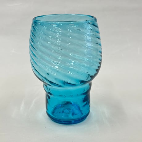 耐熱琉球ガラス　ランタングローブ型ビアタンブラー （波模様）