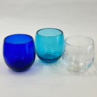 耐熱琉球ガラス　たるグラス(波模様）