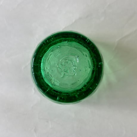 耐熱琉球ガラス　グラス小 (波模様）蓄光入り