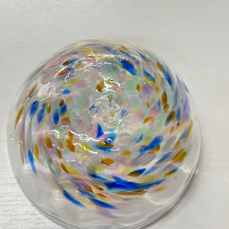 （非耐熱）琉球ガラス　アサイーボウル　カラフル