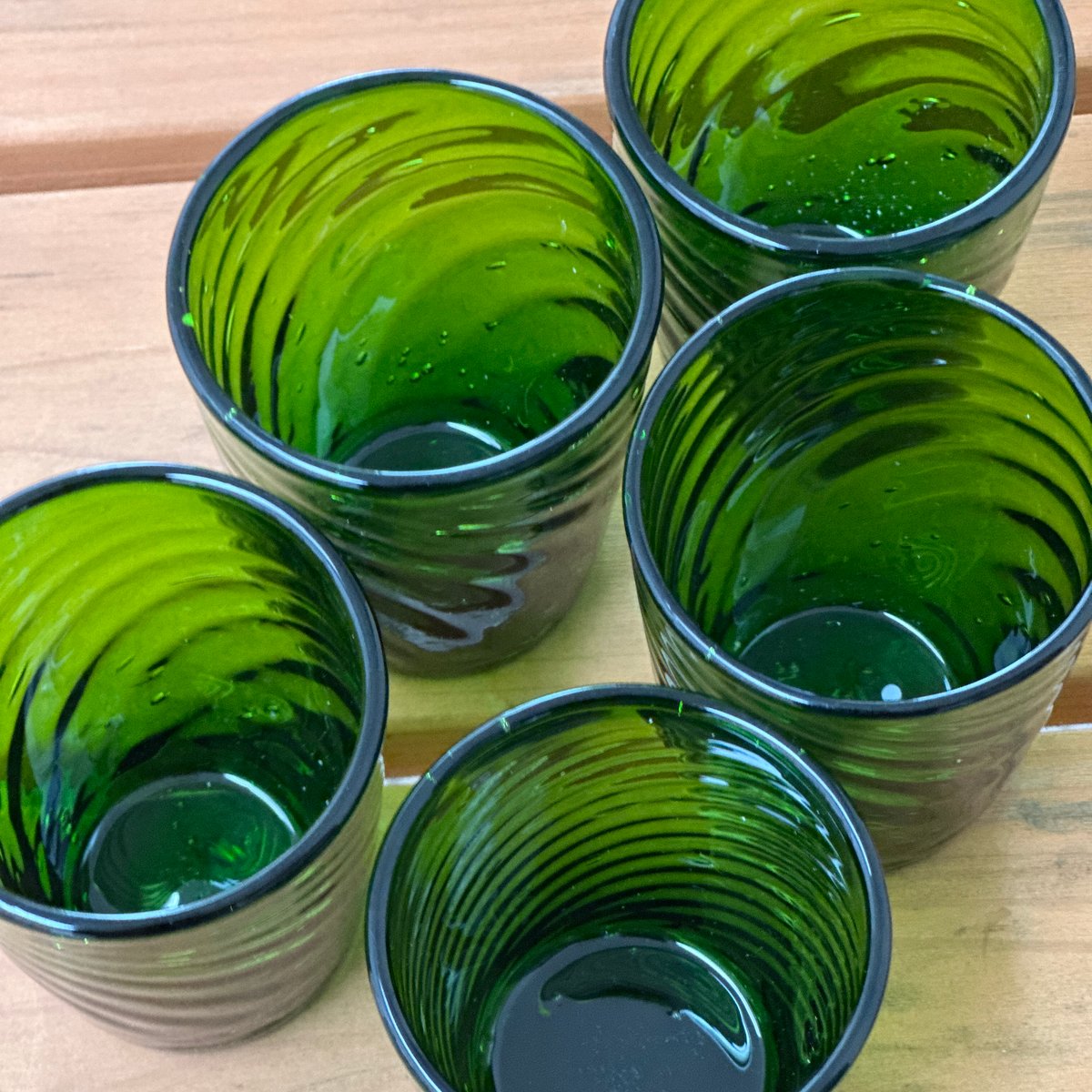 MOSER モーゼル 美しいガラス製ピッチャー 緑 金彩 モーゼル