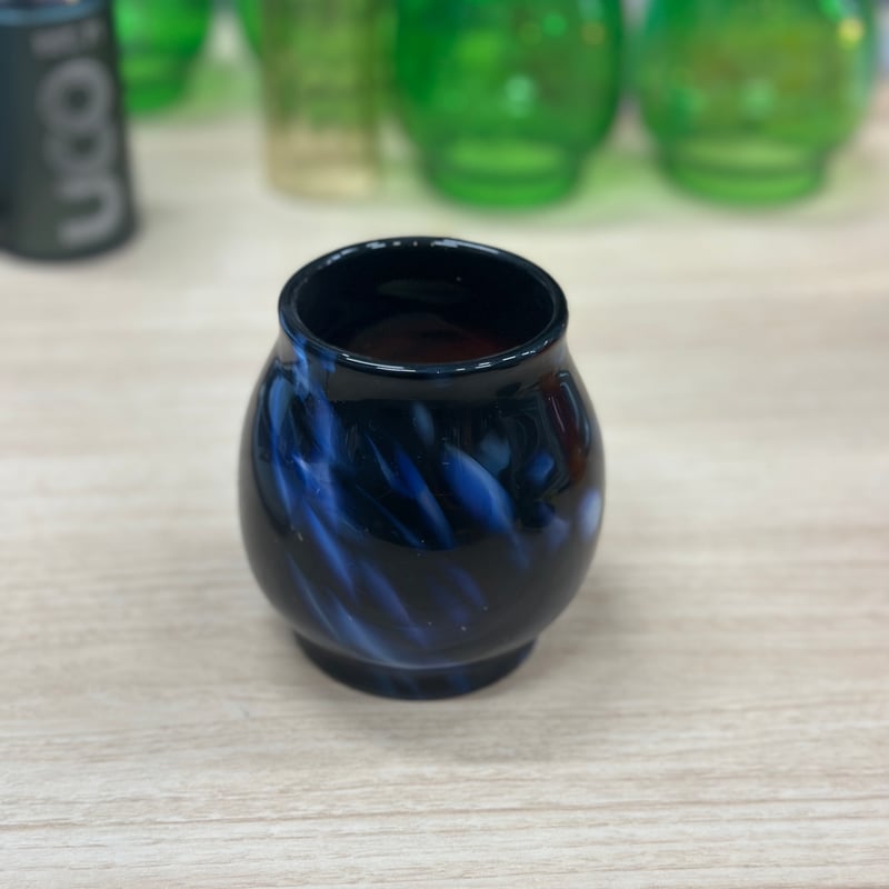 ライト・ランタン Magma glass studio - Night Blue Magma Glass